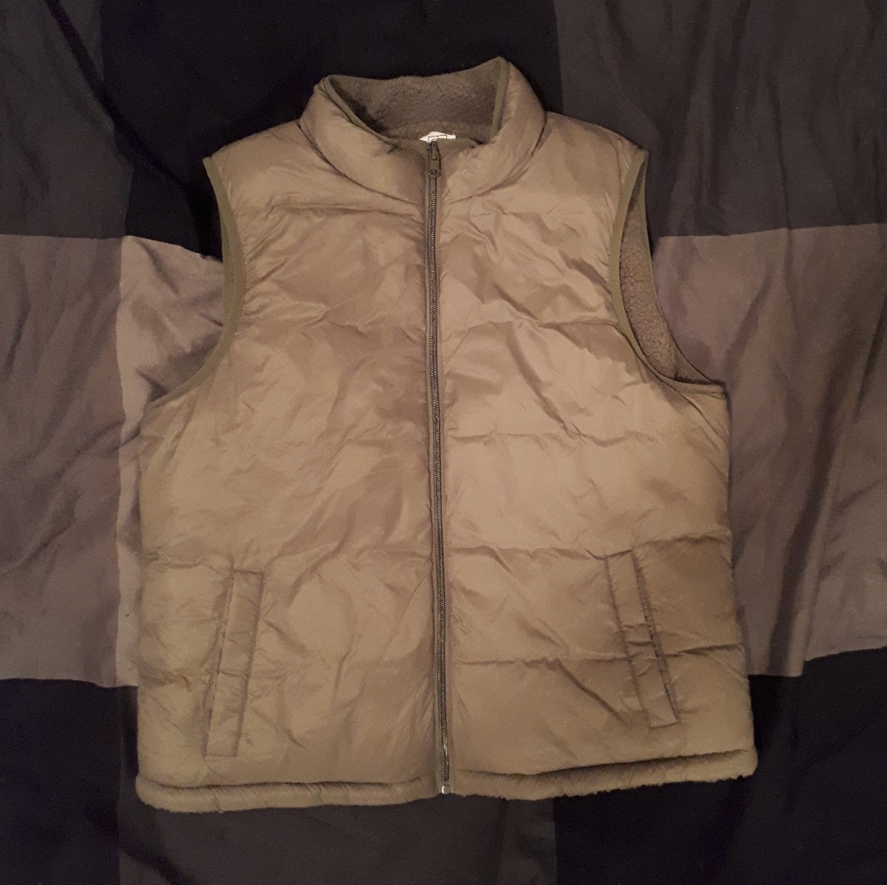 Grey green vest